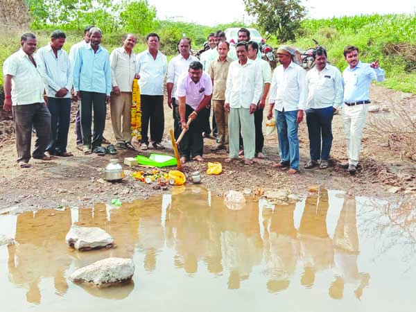 ಬಾಂದಾರು ಕಾಮಗಾರಿಗೆ ಚಾಲನೆ